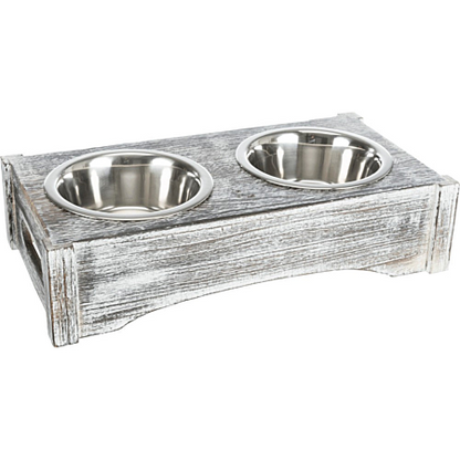 Set gamelles acier inoxydable bois