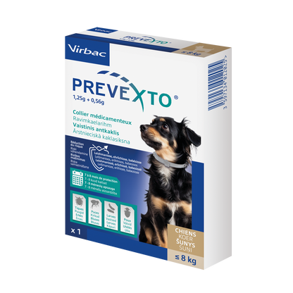 Prevexto collier médicamenteux antiparasitaire chien
