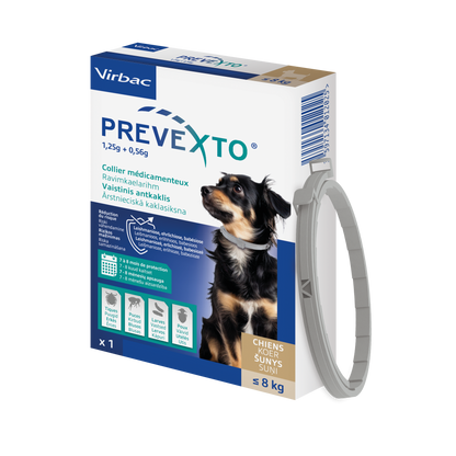 Prevexto collier médicamenteux antiparasitaire chien