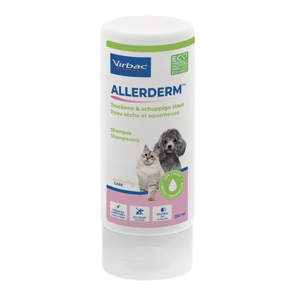 Allerderm shampoing peau sèche chien, chat