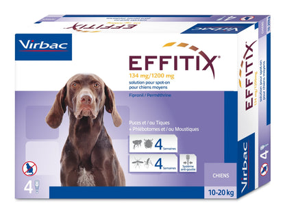 Effitix Spot On pipettes antiparasitaires chien
