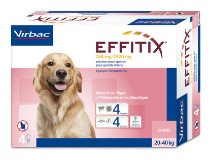 Effitix Spot On pipettes antiparasitaires chien