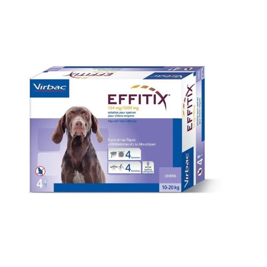 Effitix Spot On pipettes antiparasitaires chien