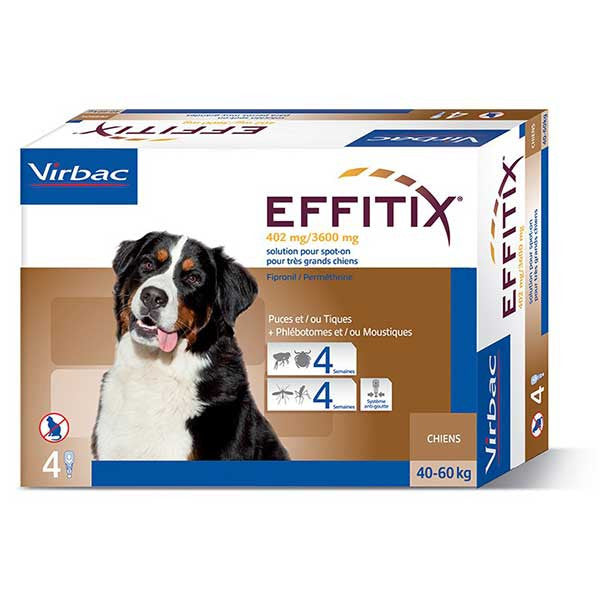 Effitix Spot On pipettes antiparasitaires chien