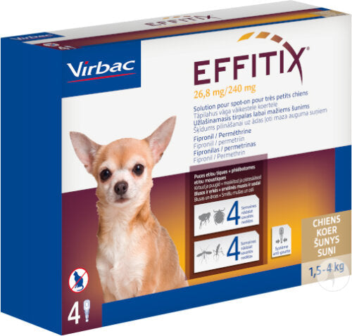 Effitix Spot On pipettes antiparasitaires chien