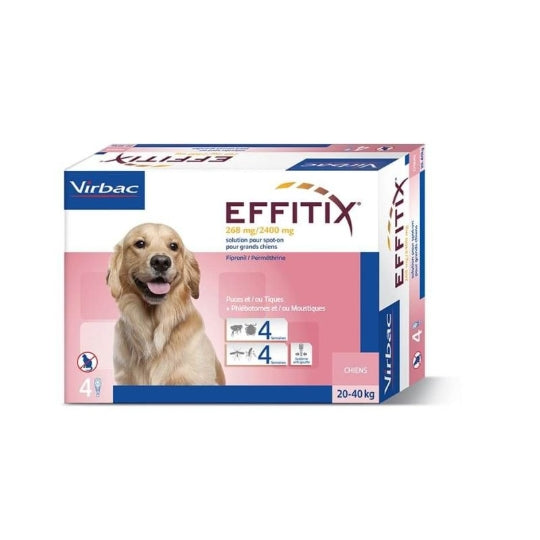 Effitix Spot On pipettes antiparasitaires chien
