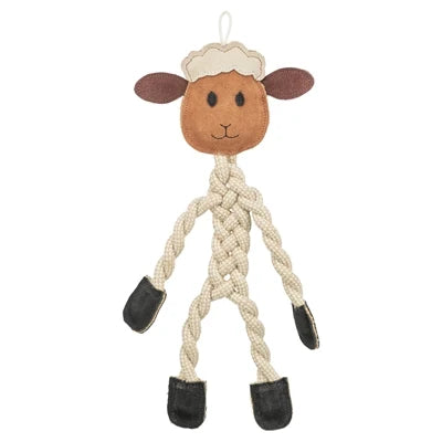 Jouet mouton corde / cuir - Chien