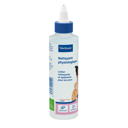 Nettoyant physiologique pour les yeux chien, chat