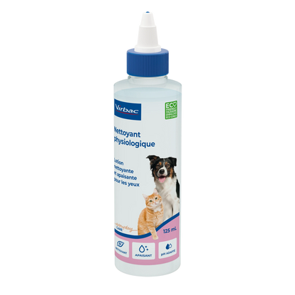 Nettoyant physiologique pour les yeux chien, chat