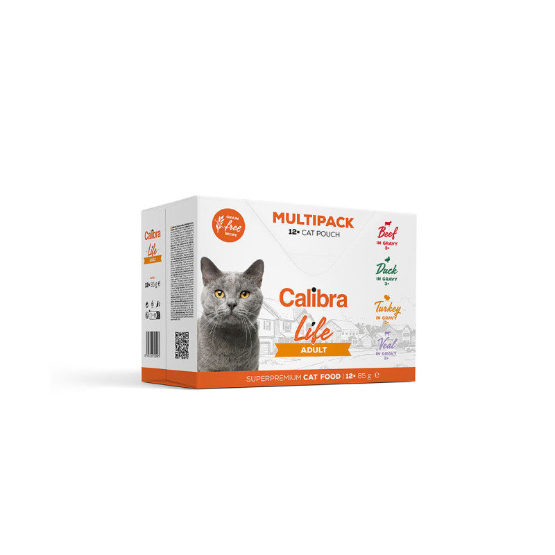 Calibra Life Adulte multisaveur - pâtée chat