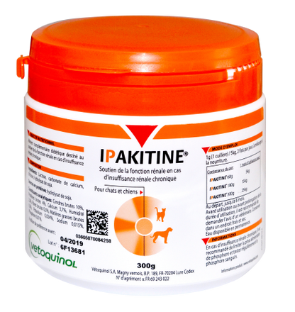 Ipakitine soutien de la fonction rénale chat, chien