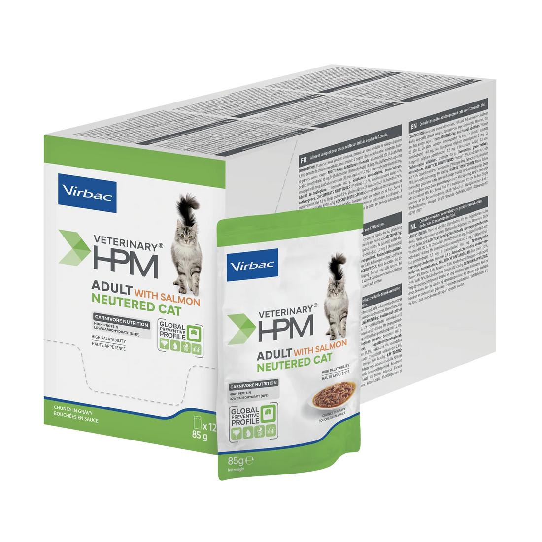 Virbac Veterinary HPM Physiologique Adult Neutered Cat Sterilise - pâtée chat