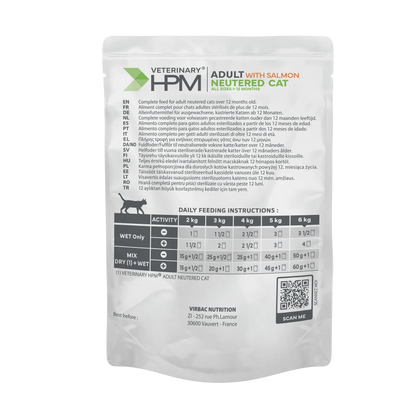Virbac Veterinary HPM Physiologique Adult Neutered Cat Sterilise - pâtée chat