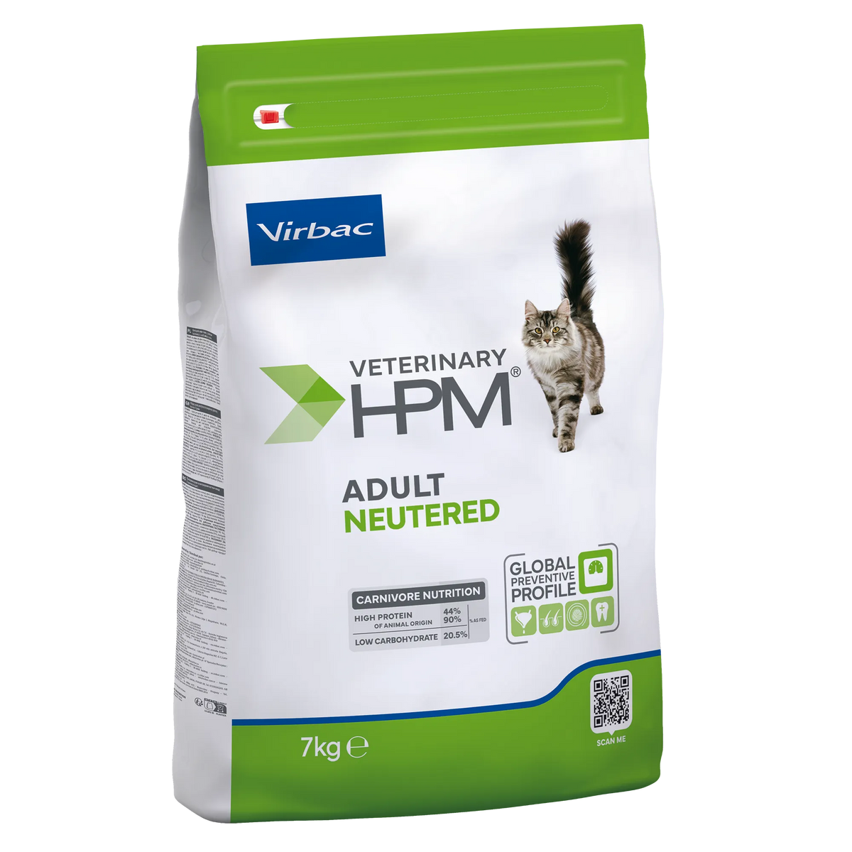 Virbac Veterinary HPM Adult with salmon Neutered &amp; Entire Cat - croquettes chat