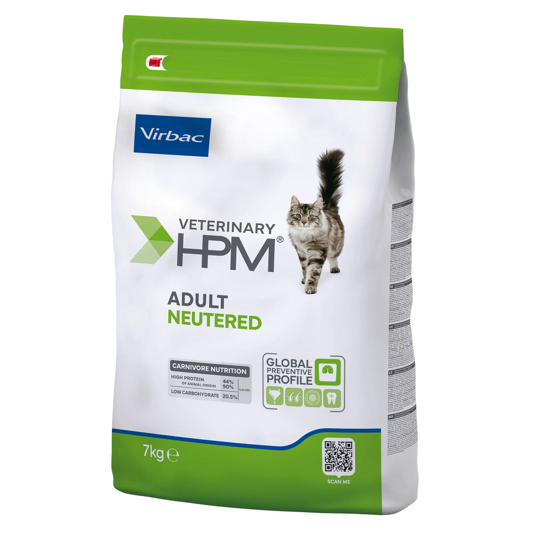 Virbac Veterinary HPM Adult with salmon Neutered &amp; Entire Cat - croquettes chat