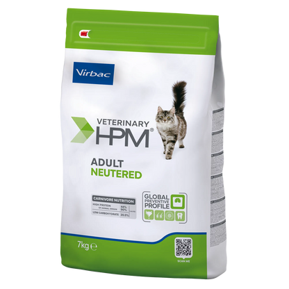 Virbac Veterinary HPM Adult with salmon Neutered &amp; Entire Cat - croquettes chat