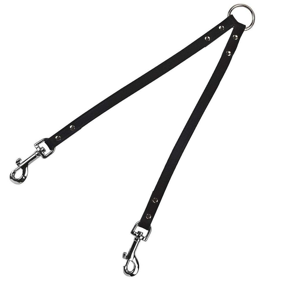 Laisse double Accouple en cuir chien