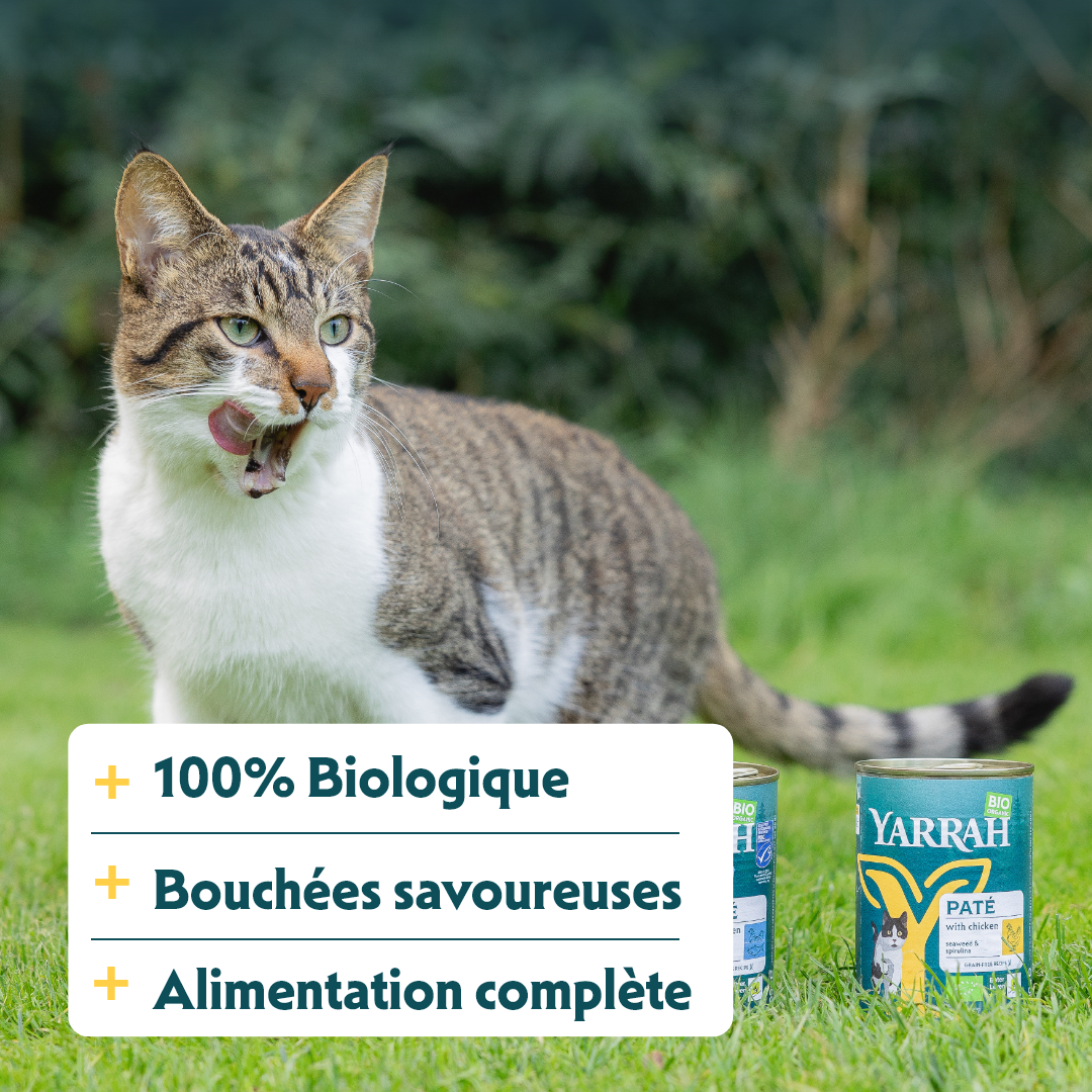 Yarrah bouchées bio - pâtée chat