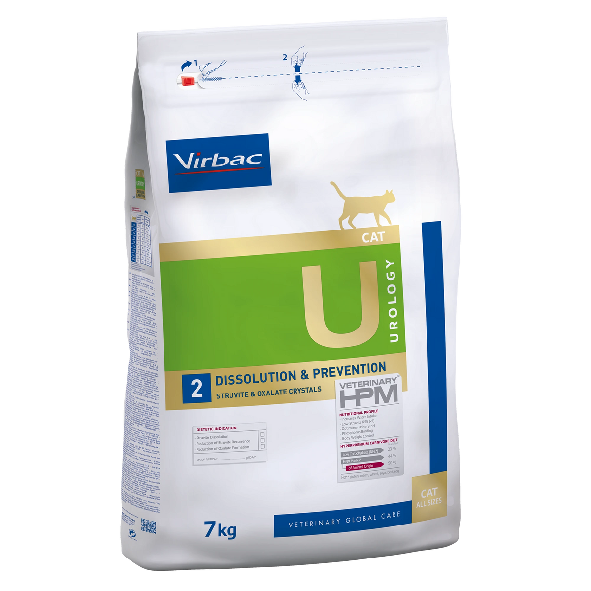 Virbac Veterinary HPM Diététique Urology Dissolution &amp; Prevention - croquettes chat