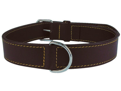 Collier en cuir double marron