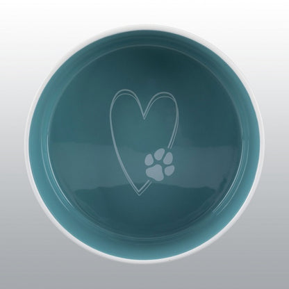 Gamelle céramique Bleu crème pour chien