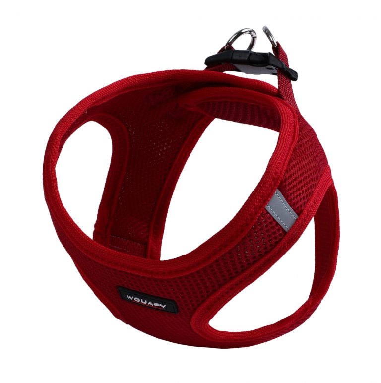 Harnais Soft rouge chien