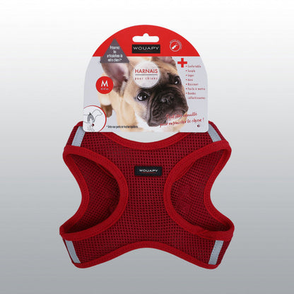 Harnais Soft rouge chien