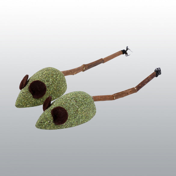 Duo de souris matatabi et herbe a chat