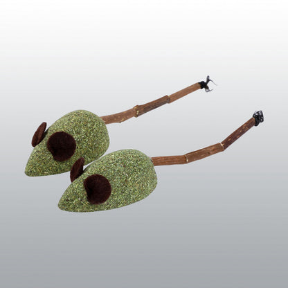 Duo de souris matatabi et herbe a chat