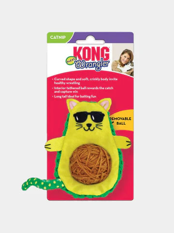 Jouet Kong Wrangler Avocato chat