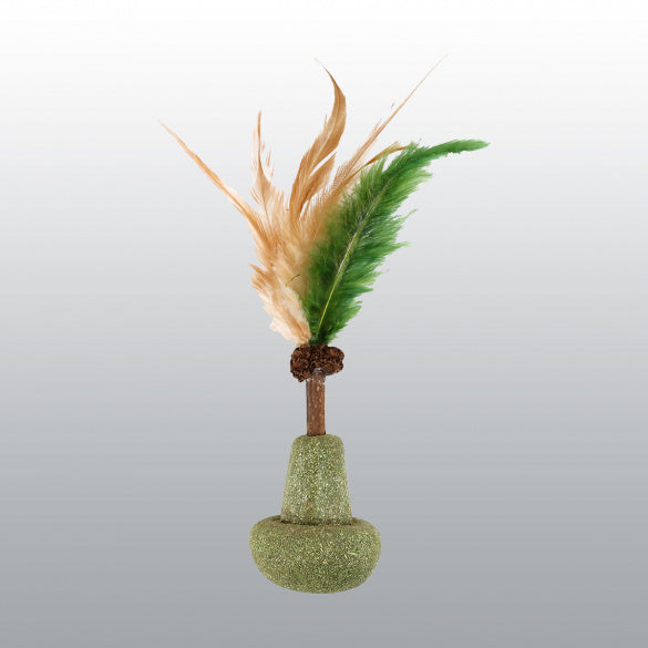 Jouet Big toupie avec plumes pour chat