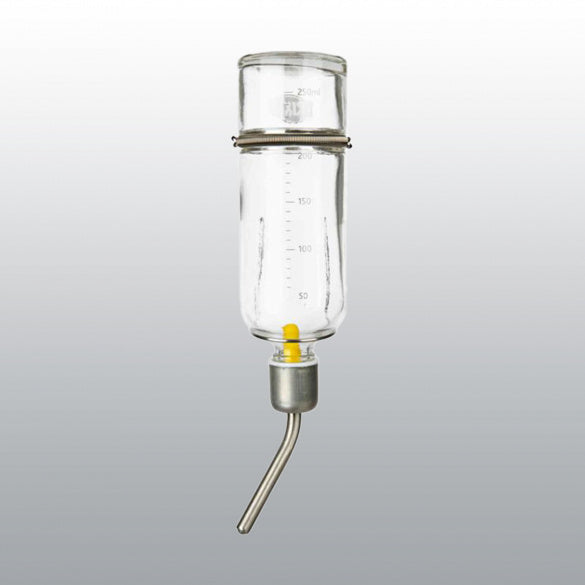 Biberon en verre avec bouchon en acier inoxydable Nac