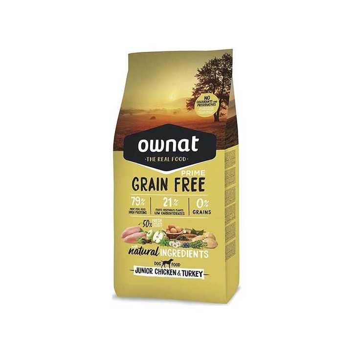 Ownat Prime Grain Free Junior poulet et dinde - croquettes chiot