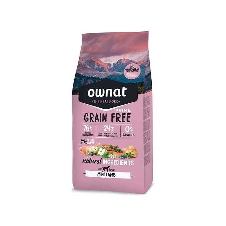 Ownat Grain Free Prime mini lamb - croquettes chien