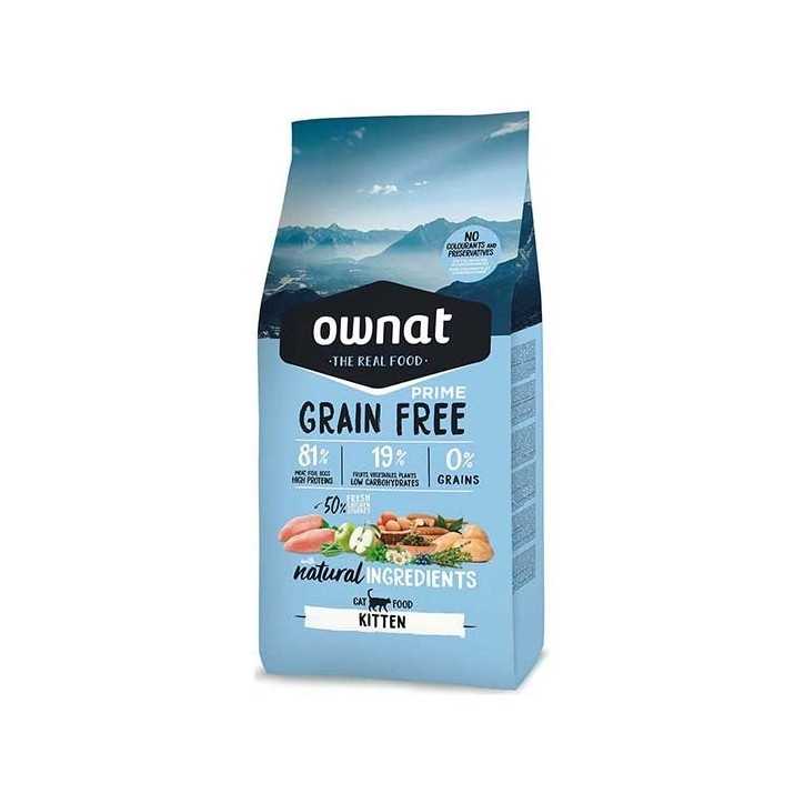 Ownat Grain Free Prime Kitten - croquettes chaton