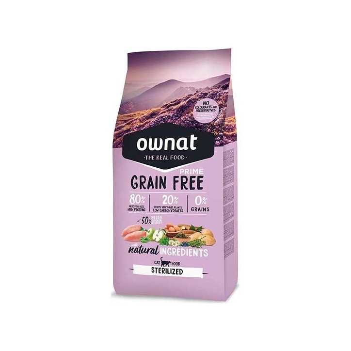 Ownat Grain Free Prime sterilized - croquettes pour chat