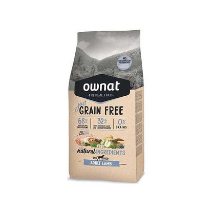 Ownat Grain Free Just adult lamb - croquettes chien