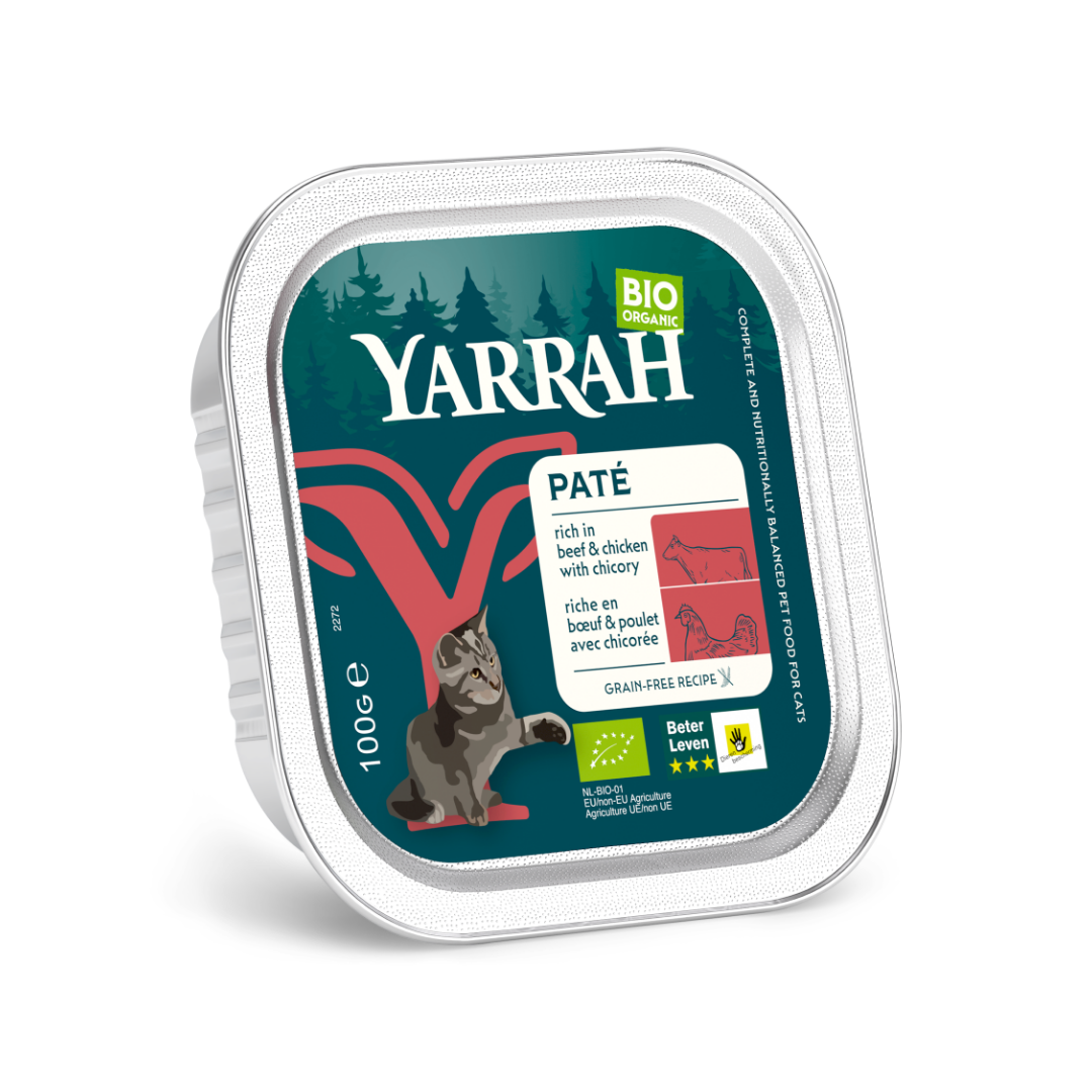 Yarrah bio sans céréales - pâtée chat