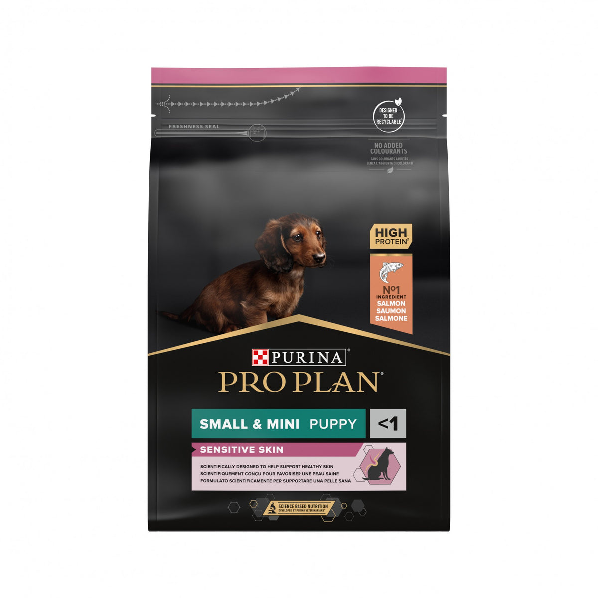 Pro Plan Sensitive Skin Small &amp; Mini Puppy au saumon - croquettes chiot