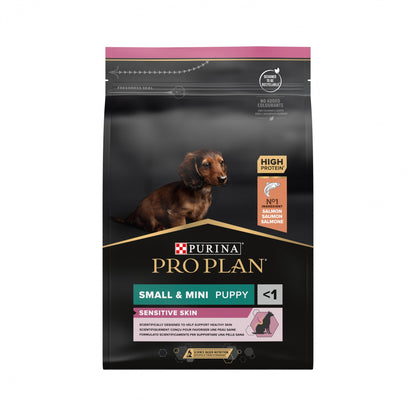 Pro Plan Sensitive Skin Small &amp; Mini Puppy au saumon - croquettes chiot