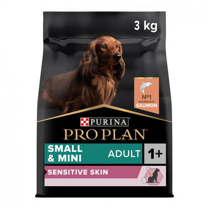 Pro Plan Sensitive Skin Small &amp; Mini Adult au saumon - croquettes chien