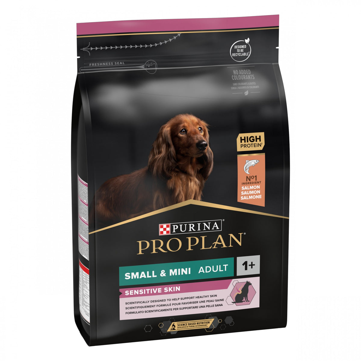 Pro Plan Sensitive Skin Small &amp; Mini Adult au saumon - croquettes chien