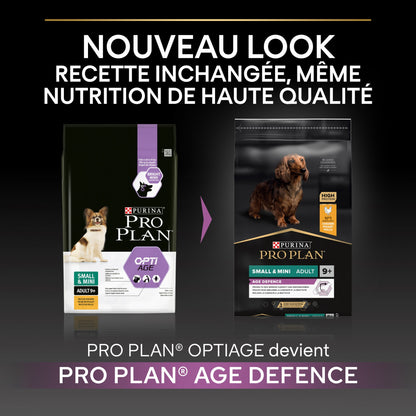 Pro Plan Age Defence Small &amp; Mini Adult au poulet - croquettes chien