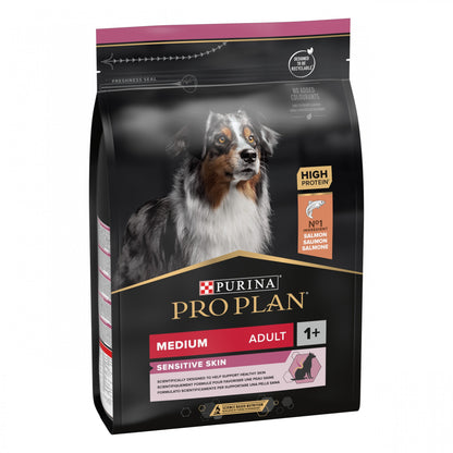 Pro Plan Sensitive Skin Medium Adult au saumon - croquettes chien
