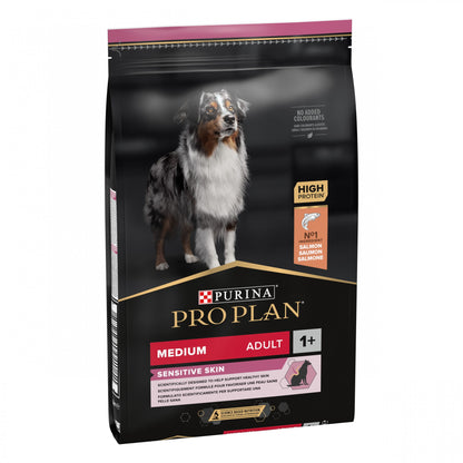 Pro Plan Sensitive Skin Medium Adult au saumon - croquettes chien
