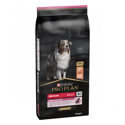 Pro Plan Sensitive Skin Medium Adult au saumon - croquettes chien