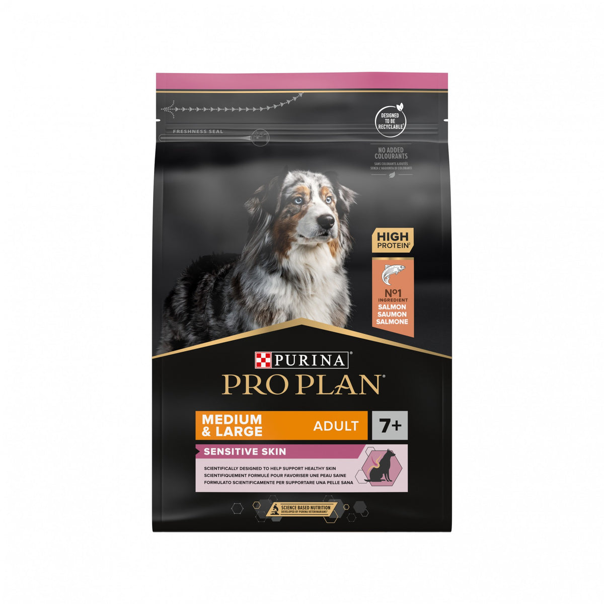 Pro Plan Sensitive Skin Medium &amp; Large Adult au saumon - croquettes chien