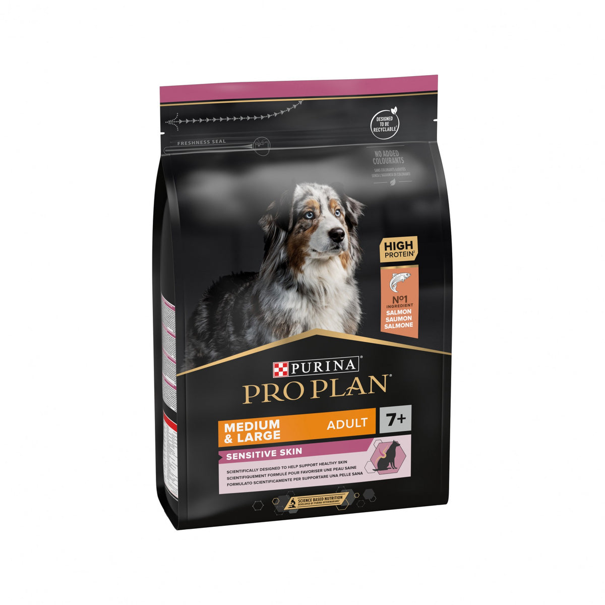 Pro Plan Sensitive Skin Medium &amp; Large Adult au saumon - croquettes chien