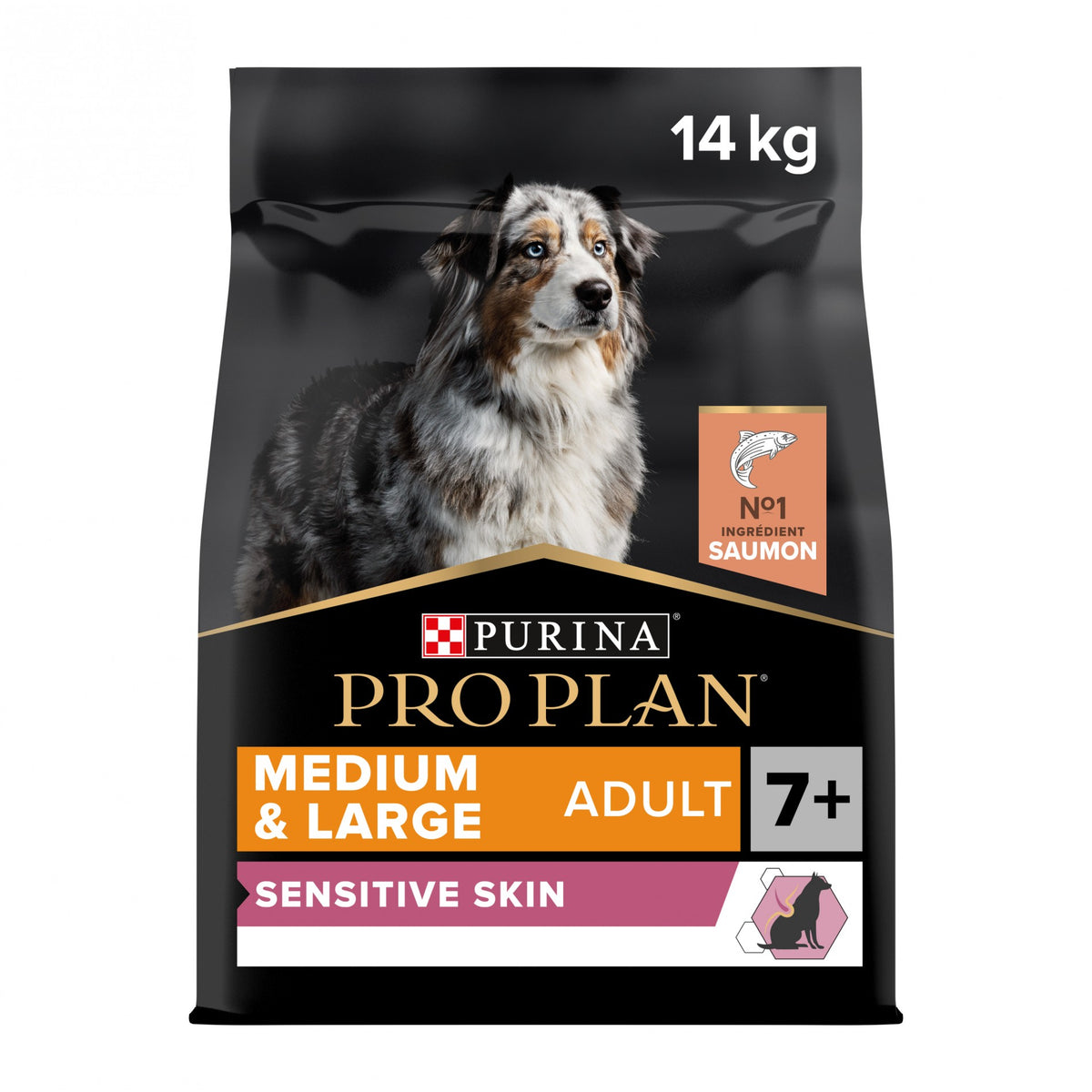 Pro Plan Sensitive Skin Medium &amp; Large Adult au saumon - croquettes chien