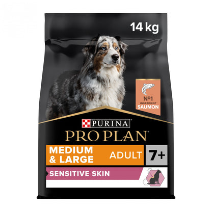 Pro Plan Sensitive Skin Medium &amp; Large Adult au saumon - croquettes chien